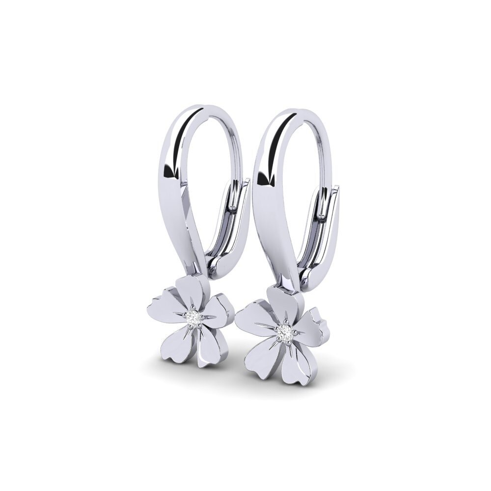 White Silver Women's Earring Grottaglie