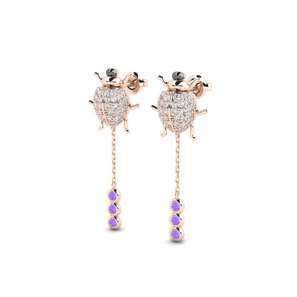 Améthyste Boucle d'oreille femme Harhira