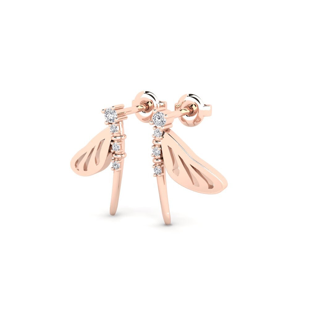 14k Rose Gold Women's Earring Iaudat