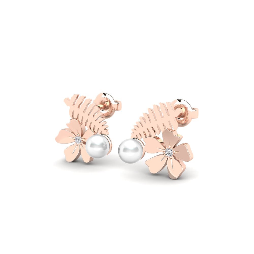 14k Rose Gold Women's Earring Lipari
