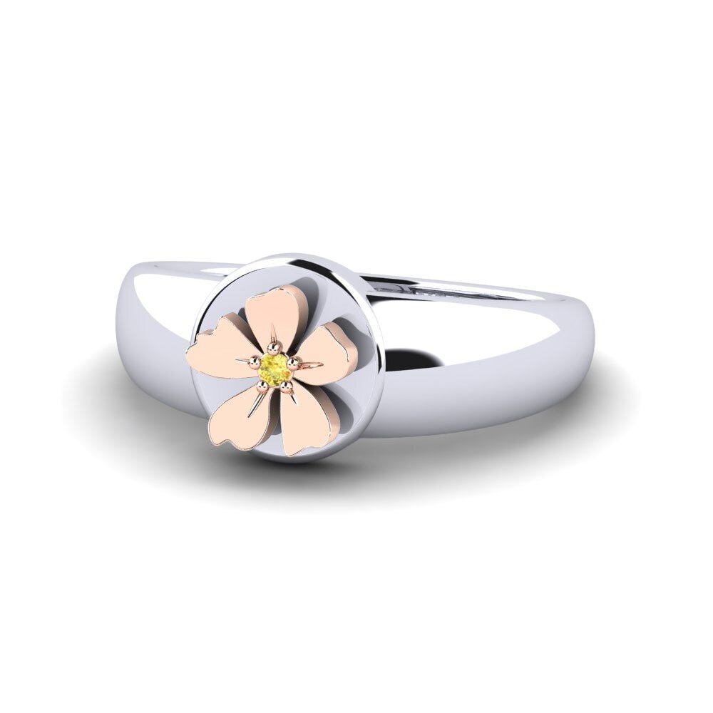 Zafiro amarillo Anillo meñique Pagliara
