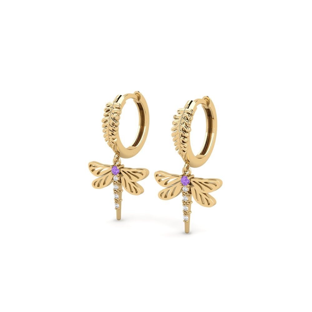 Améthyste Boucle d'oreille femme Penville