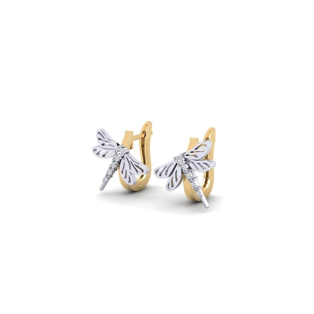 yellow_white-585 Women's ต่างหู Pichelin