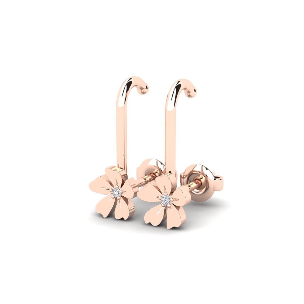14k Rose Gold Women's Earring Ravanusa