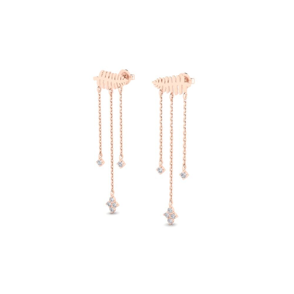 14k Rose Gold Women's Earring Scordia