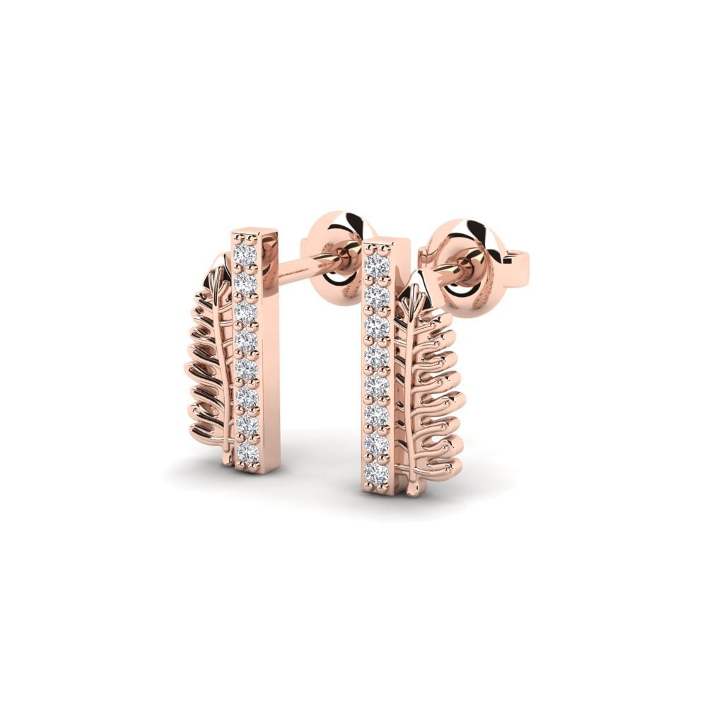 14k Rose Gold Women's Earring Transference