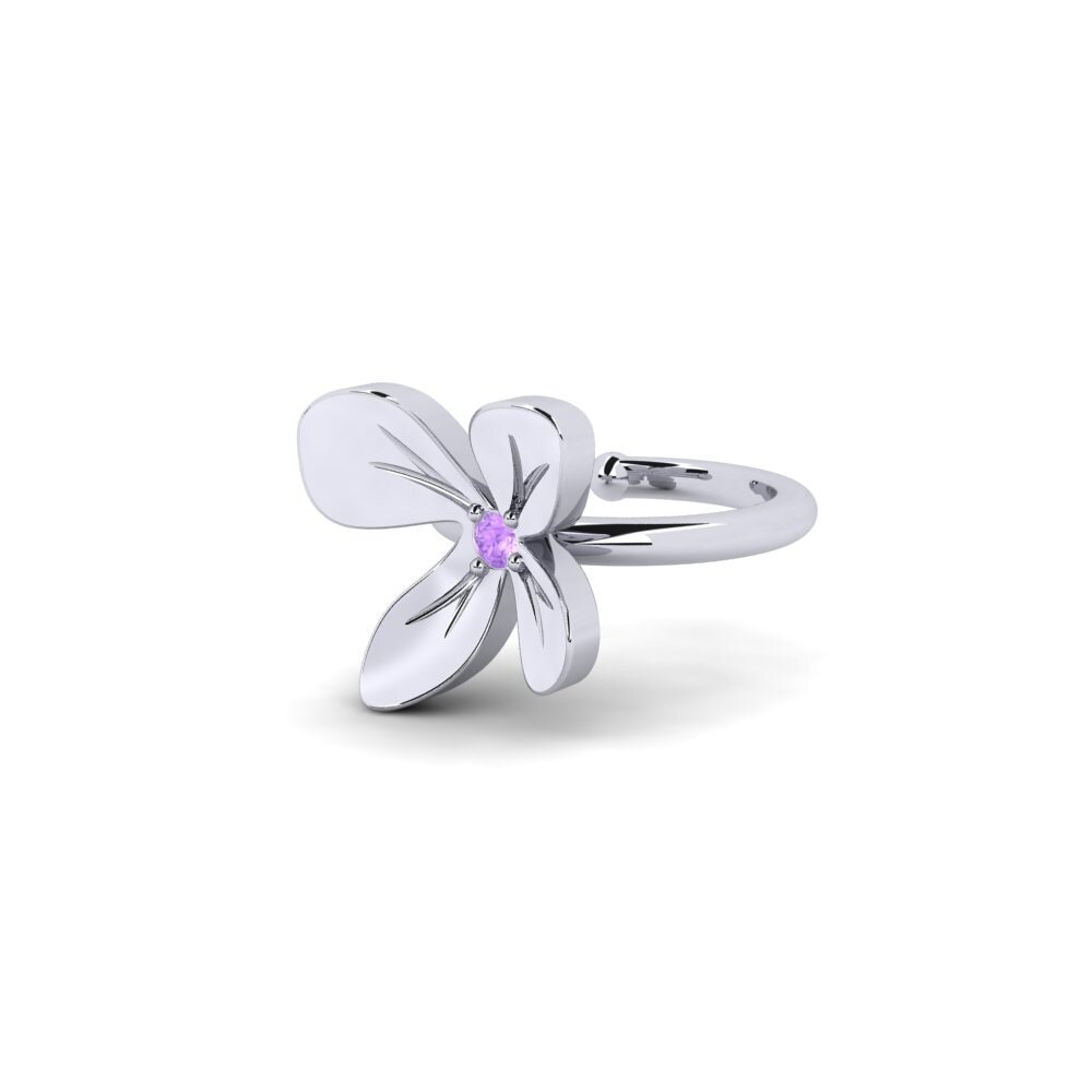 Oro Bianco 375 Ametista Orecchino da donna Ucria