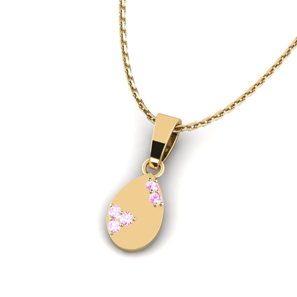 Pink Sapphire Women's Pendant Abauxi