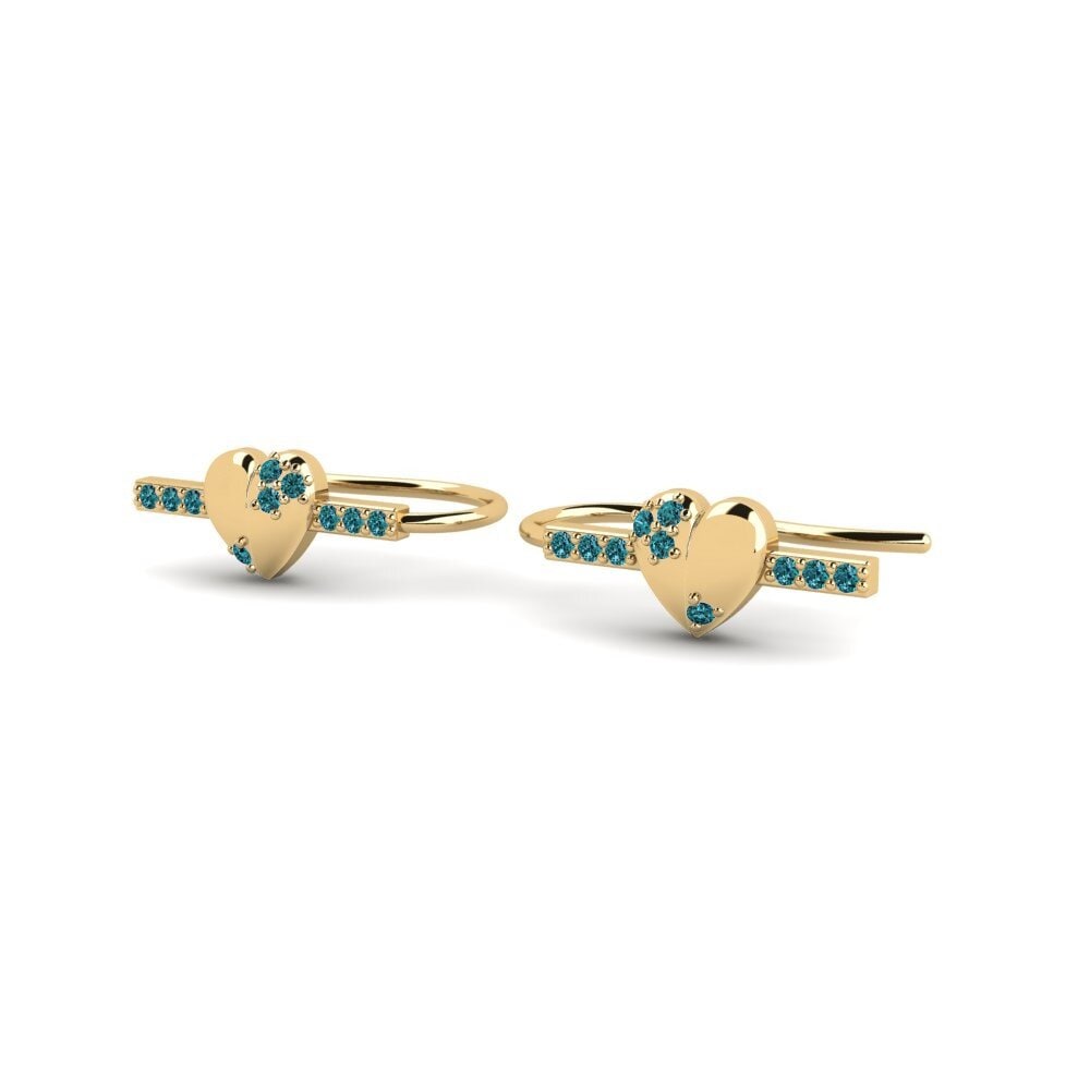 Blue Diamond Women's Earring Anboby