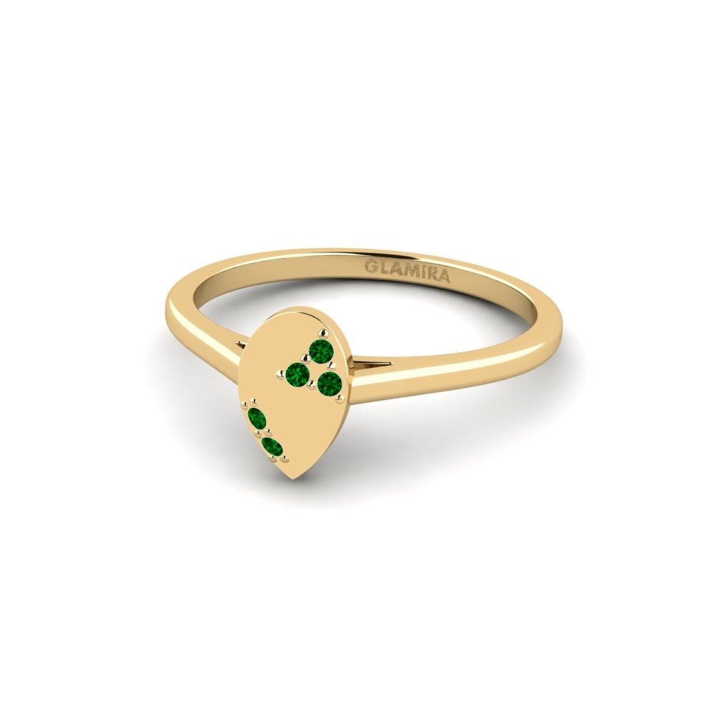Circonita Verde Anillo Anirta