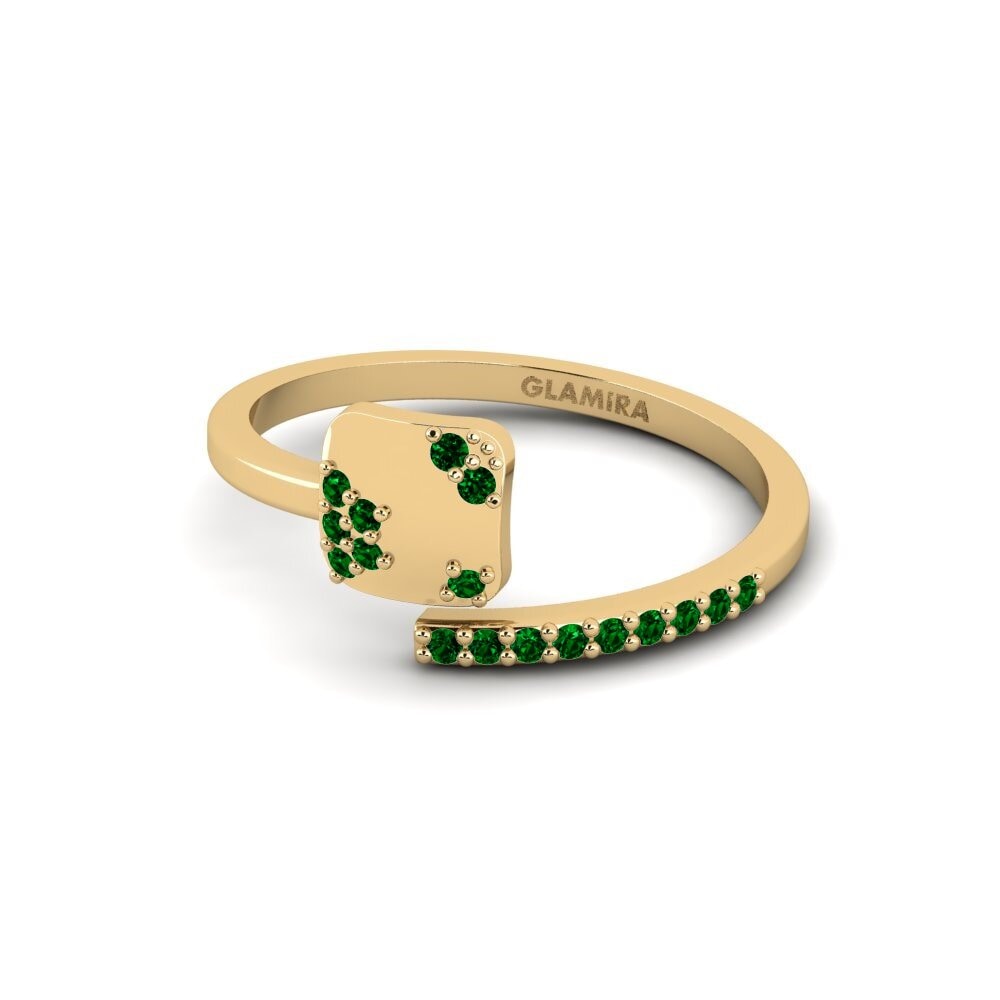 Circonita Verde Anillo Aparan