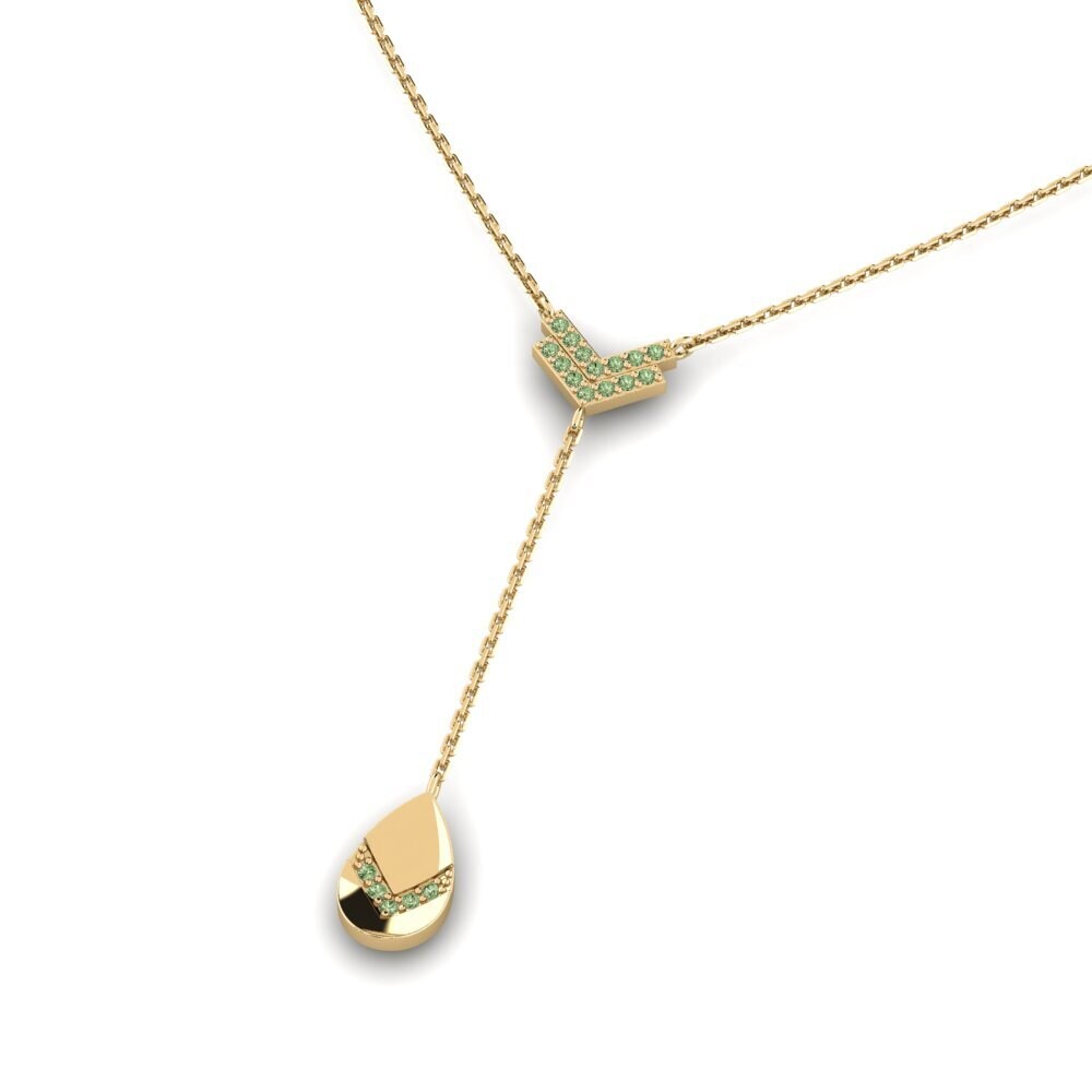 Diamante Verde Collar de Mujer Aphaedo