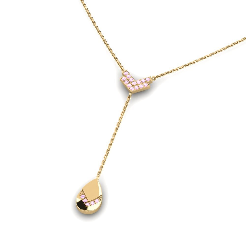 Pink Sapphire Women's Necklace Aphaedo