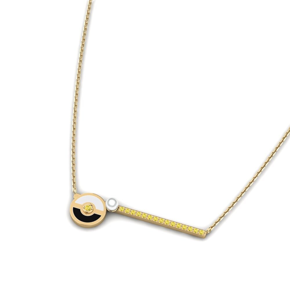 Yellow Sapphire Women's Necklace Apyel