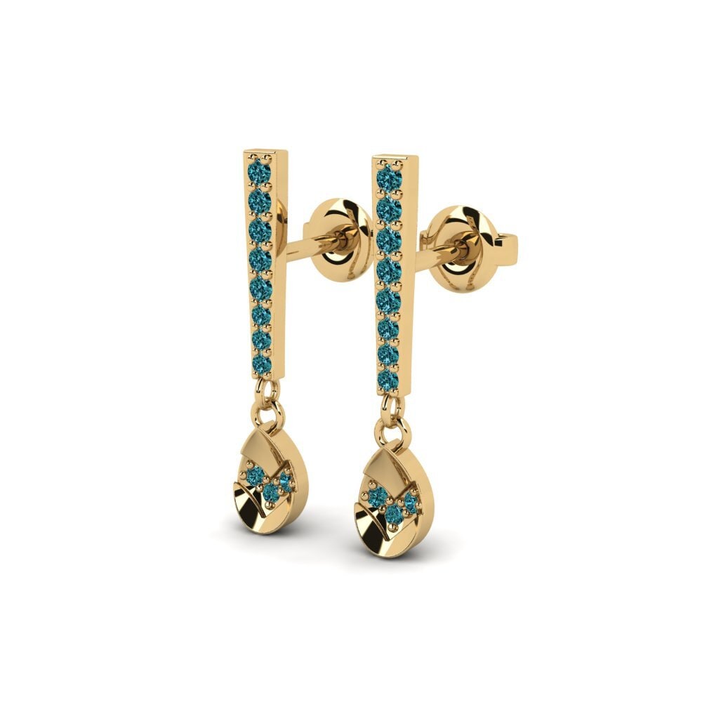 Blue Diamond Women's Earring Arjuno