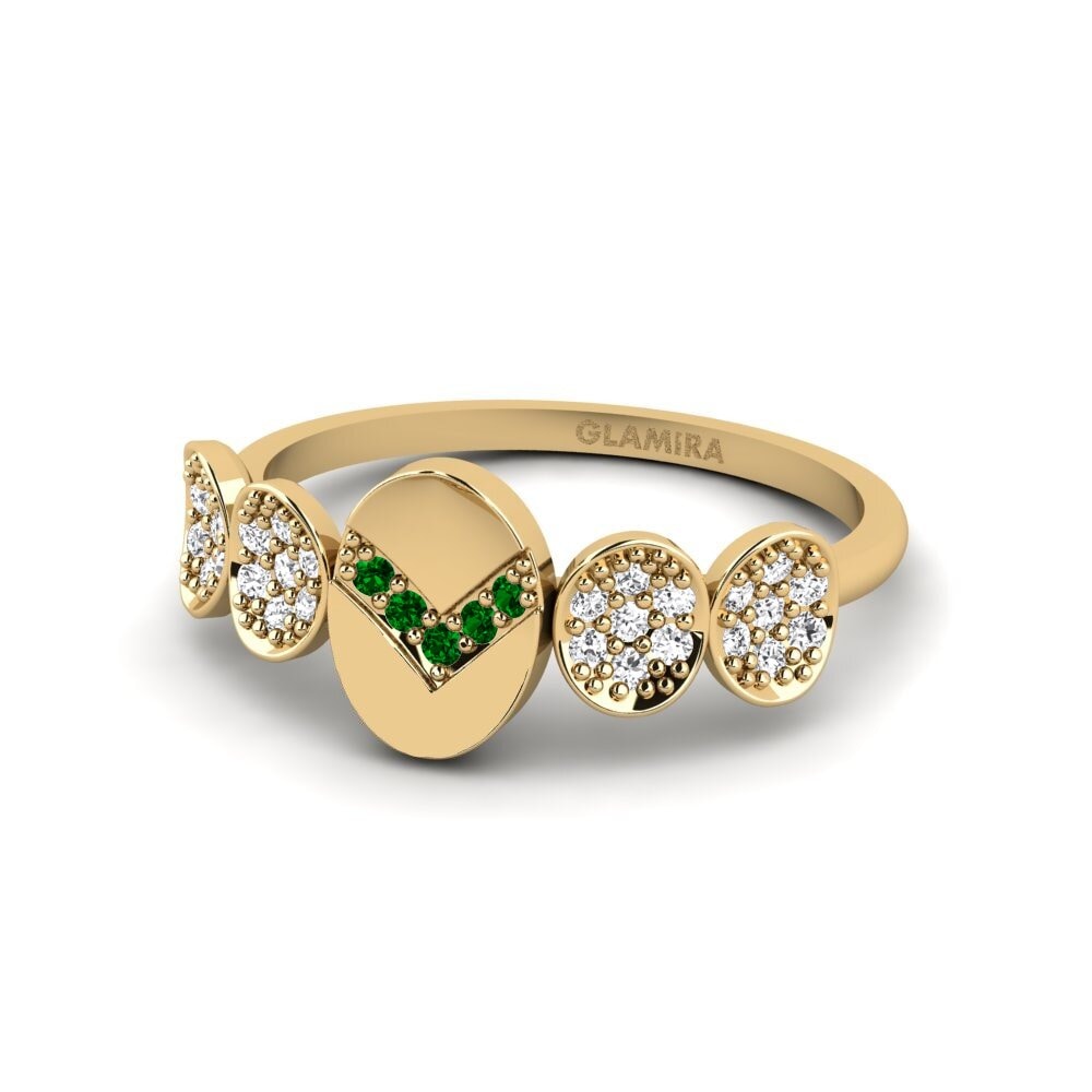 Circonita Verde Anillo Ayon