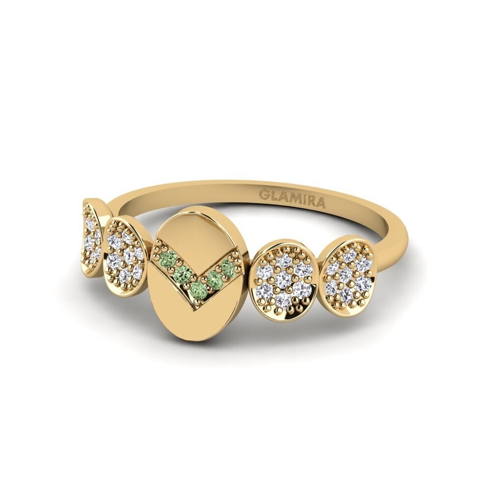 Diamante Verde Anillo Ayon