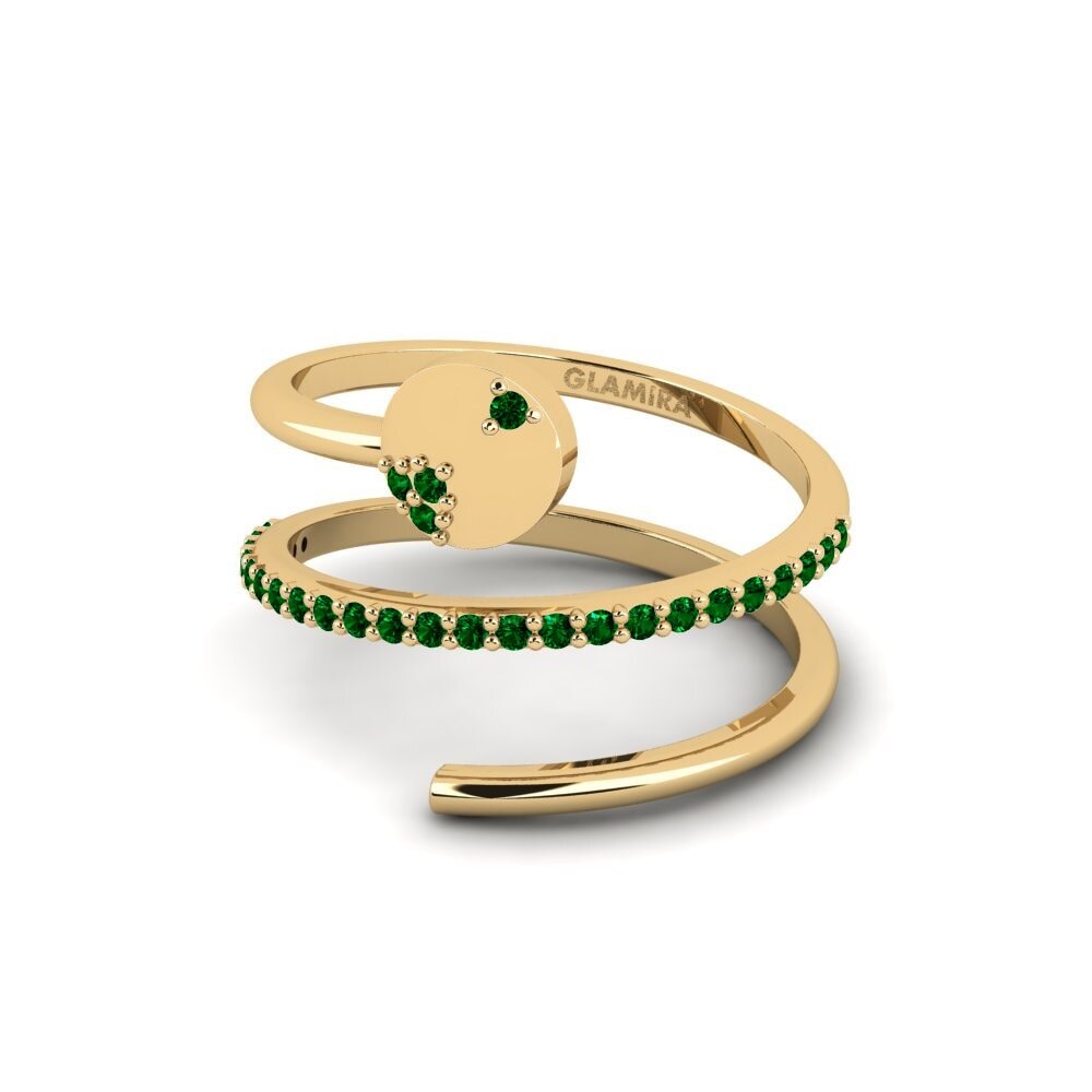Circonita Verde Anillo Aysania
