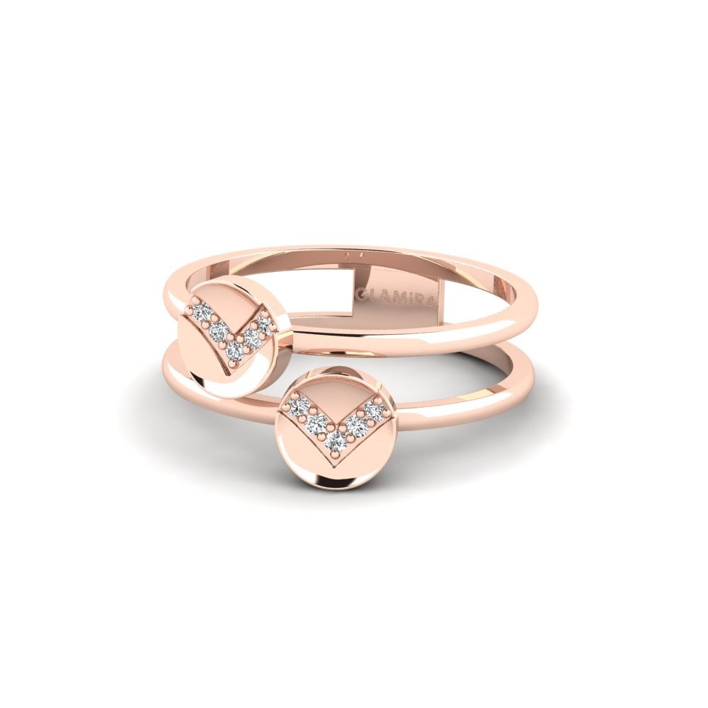 14k Oro Rosa Anillo Belitung