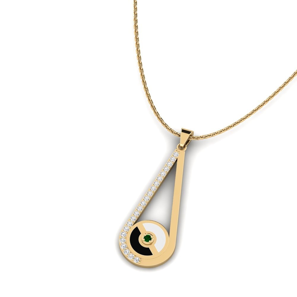 Circonita Verde Colgante de Mujer Bialy