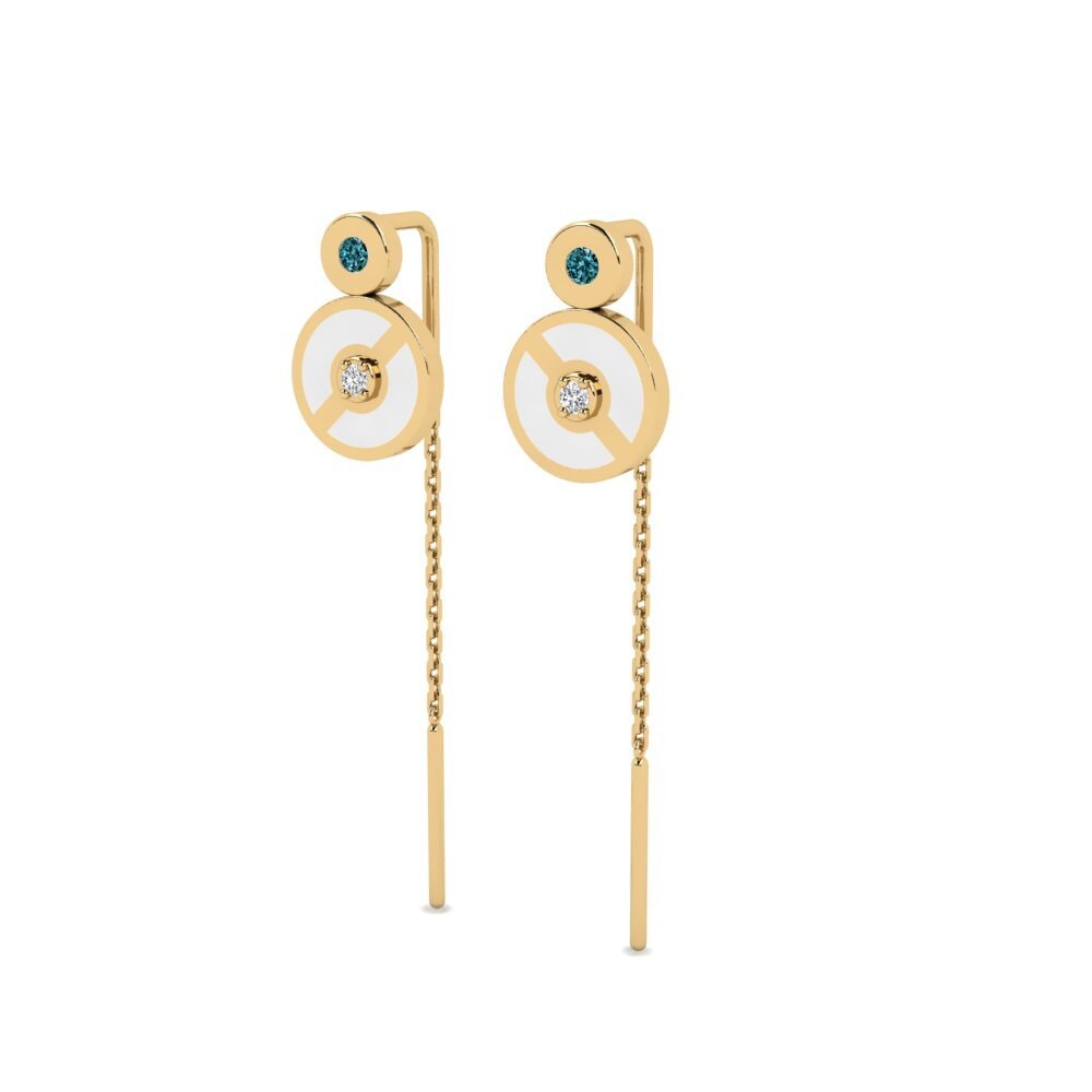 Blue Diamond Women's Earring Brezon