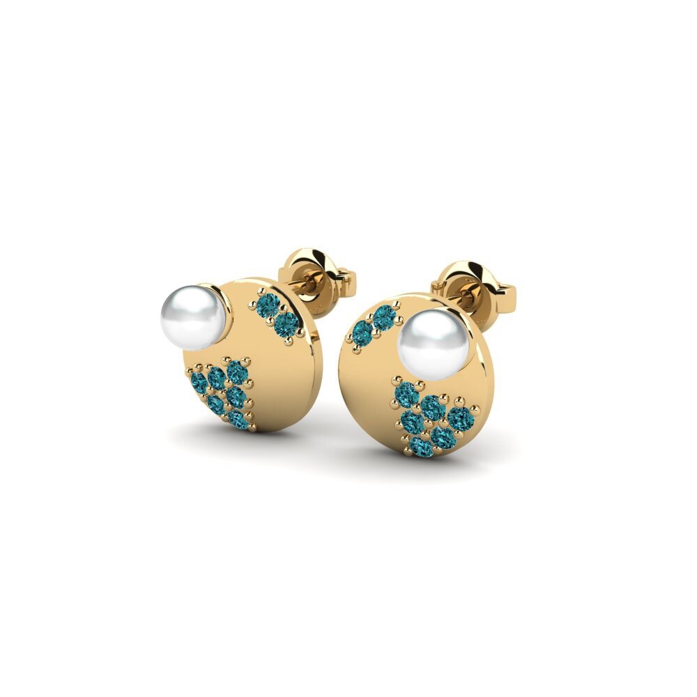 Diamante Azul Pendiente de mujer Castranma