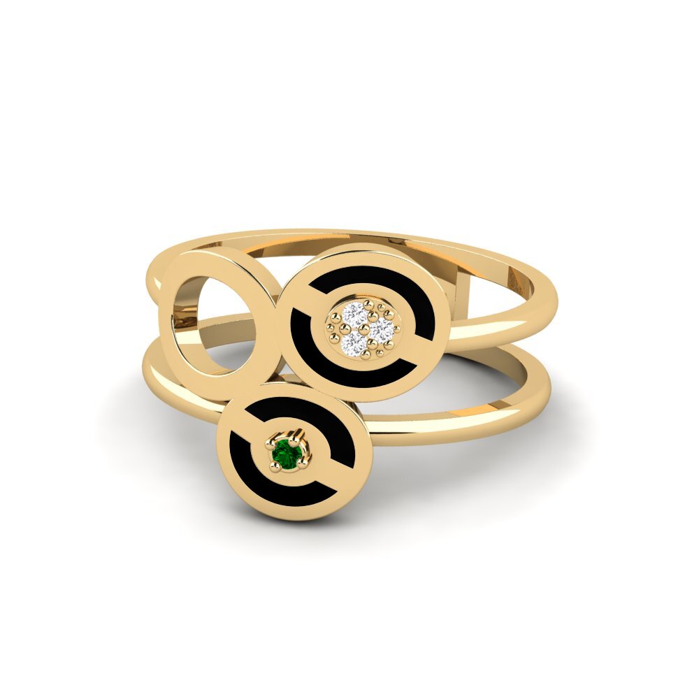 Circonita Verde Anillo Cinquantadue