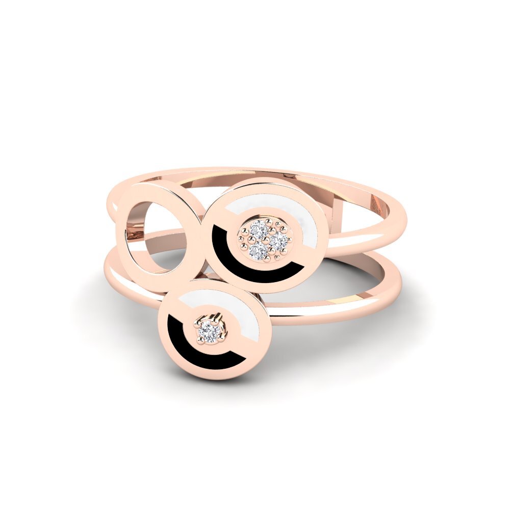 Rotgold 585 Ring Cinquantadue