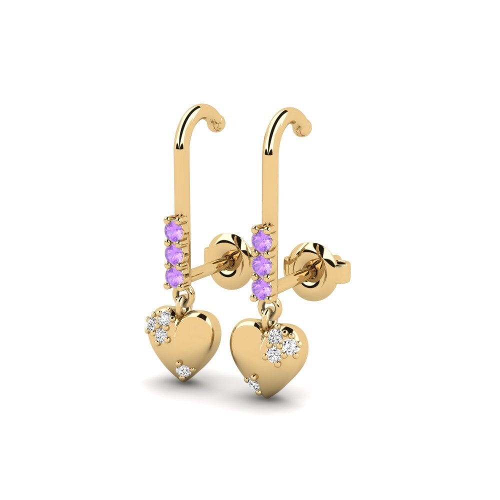 Amethyst Women's Earring Clomis - A