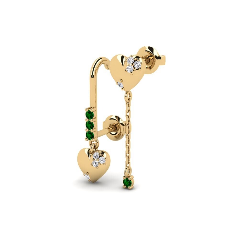 Green Zirconia Women's Earring Clomis - SET