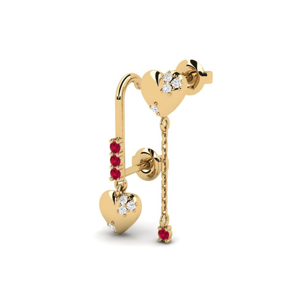 Ruby Women's Earring Clomis - SET