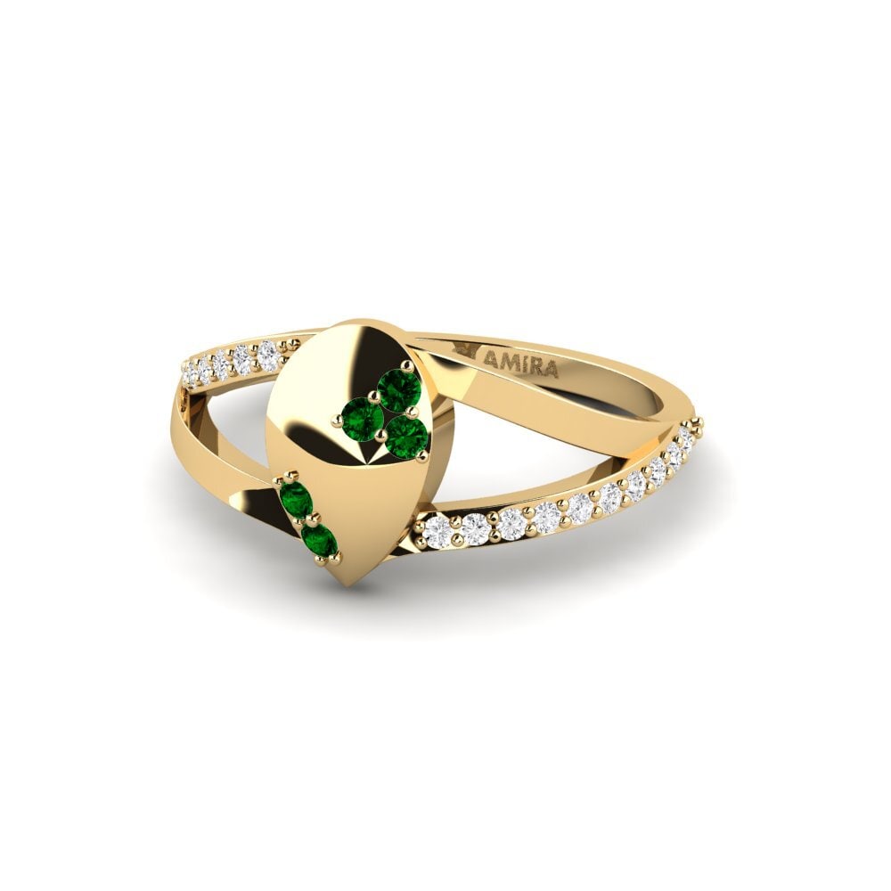 Circonita Verde Anillo Culitiys