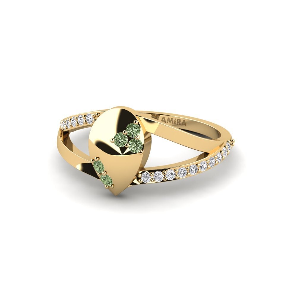 Diamante Verde Anillo Culitiys