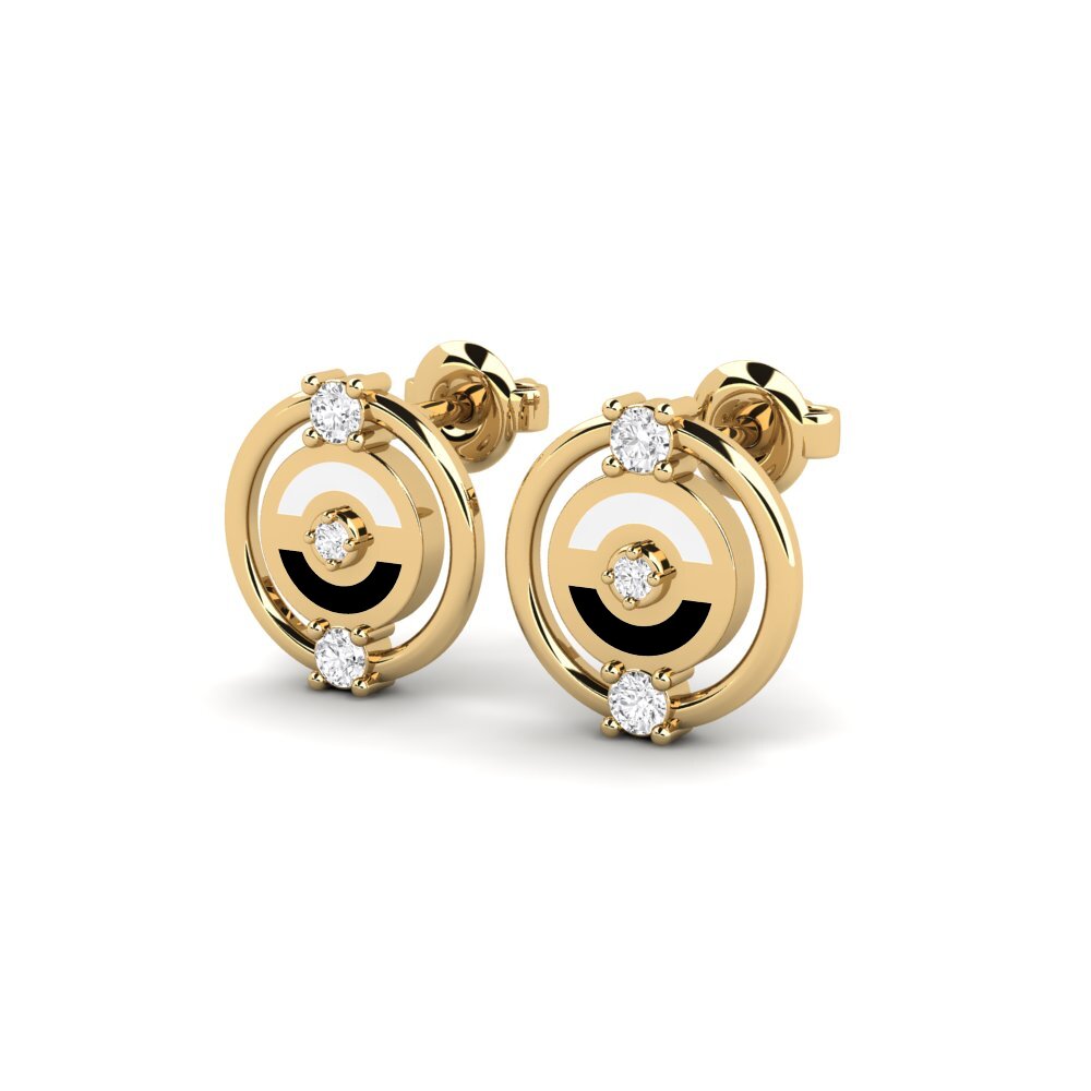 Women's Earring Czarny