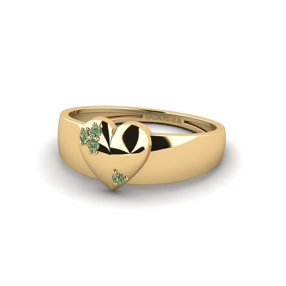 Diamante Verde Anillo Dannars
