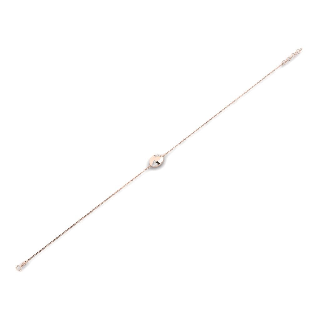 14k Oro Rosa Pulsera de Mujer Ebjant