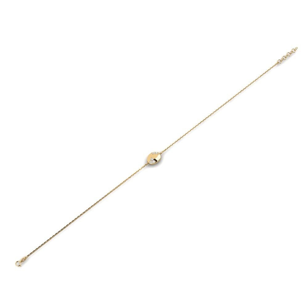 Zafiro blanco Pulsera de Mujer Ebjant