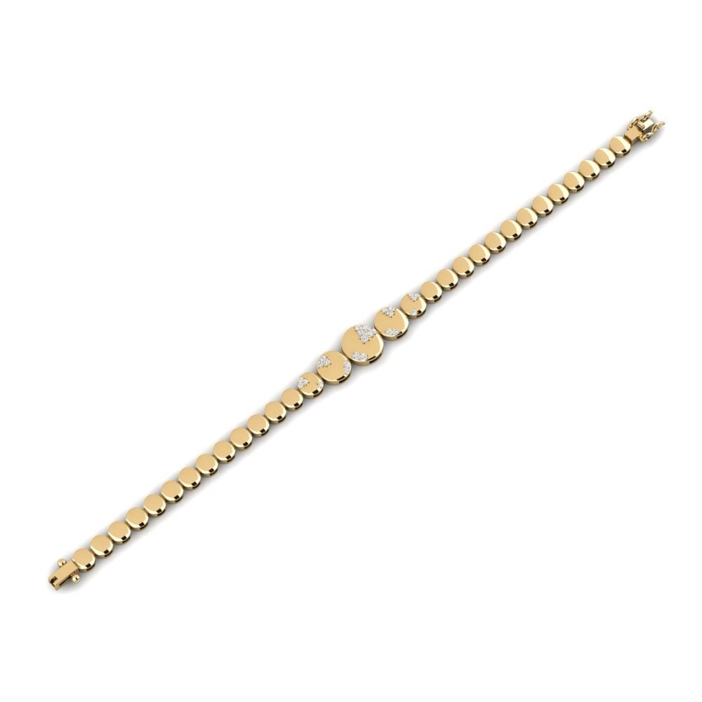 Zafiro blanco Pulsera de Mujer Ebringdi
