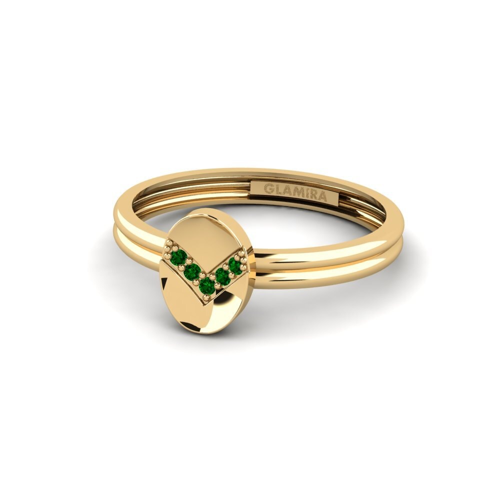 Circonita Verde Anillo Elbruz