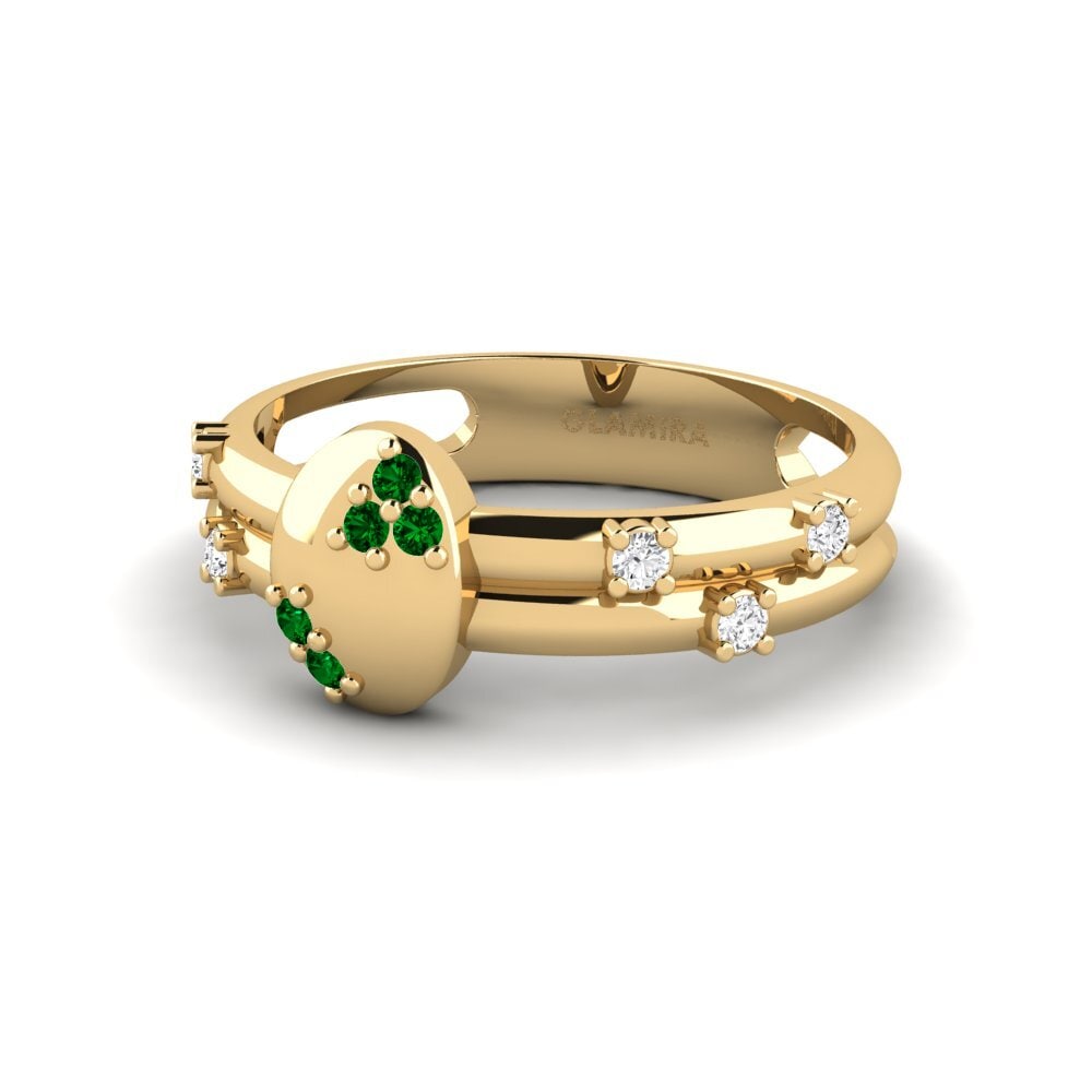 Circonita Verde Anillo Emrirug