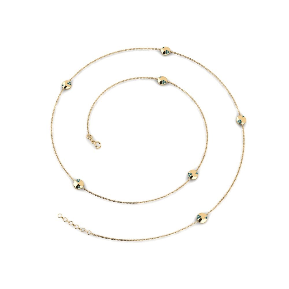 Blue Diamond Women's Necklace Fidsh