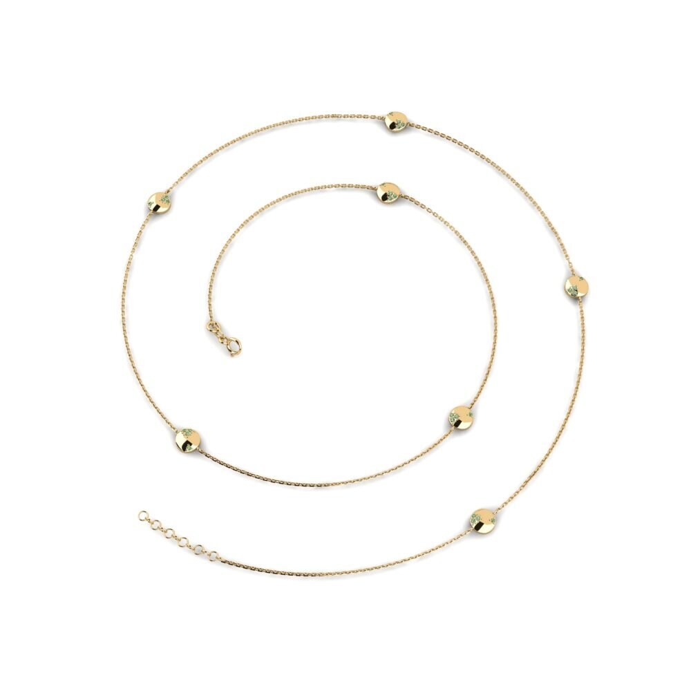 Diamante Verde Collar de Mujer Fidsh