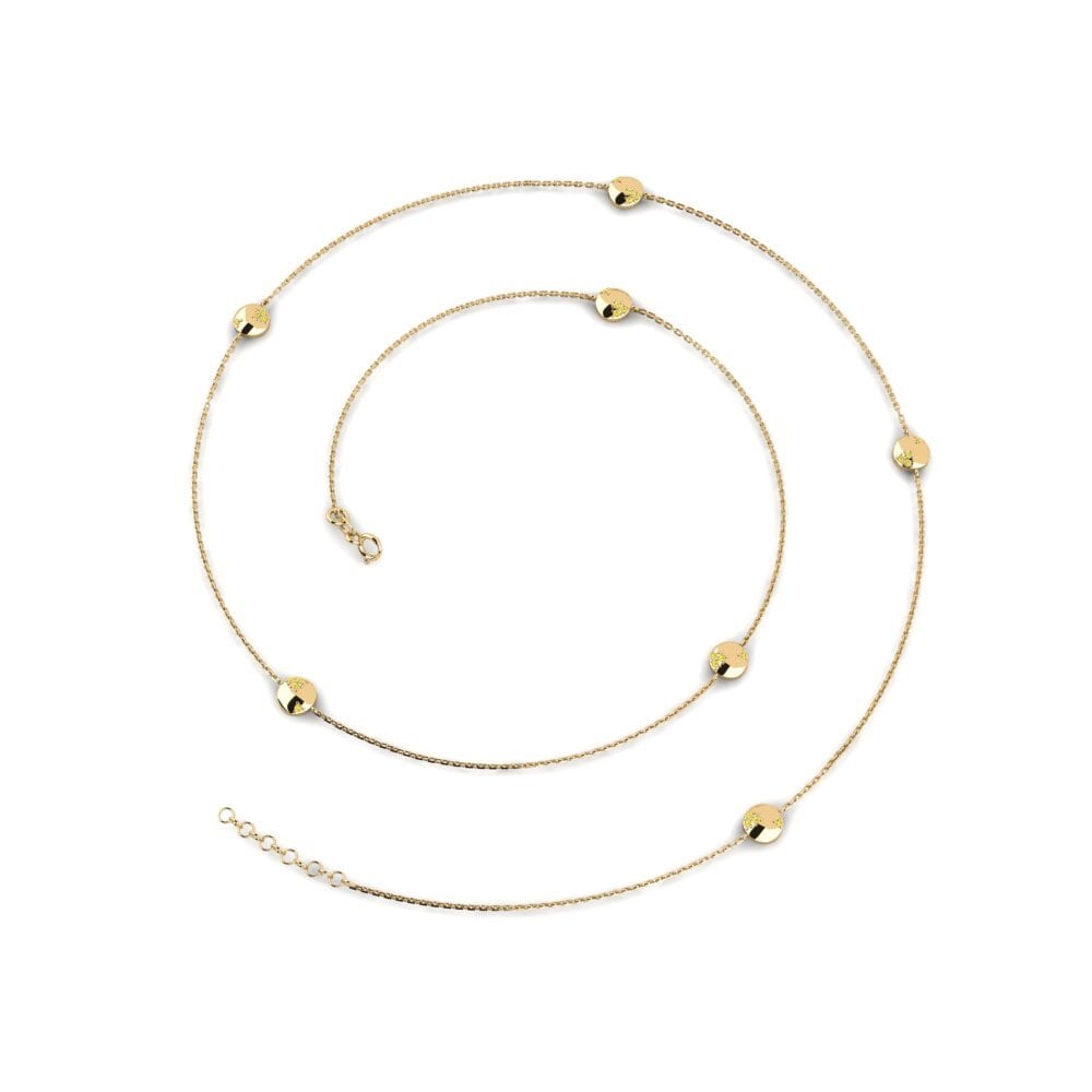Yellow Sapphire Women's Necklace Fidsh