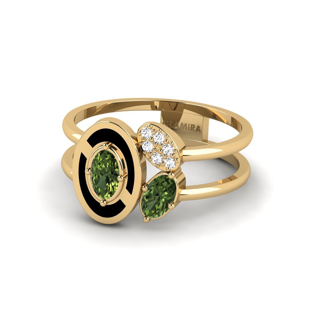 Green Sapphire Ring Gottardo
