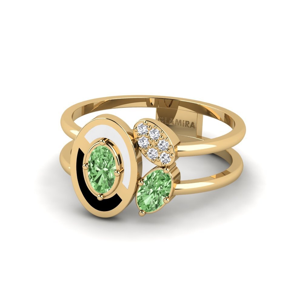 Green Diamond Ring Gottardo