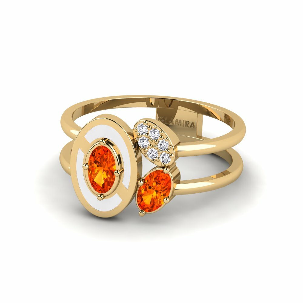 Saphir orange Bague Gottardo