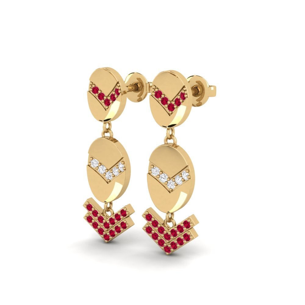 Ruby Women's Earring Hakodate