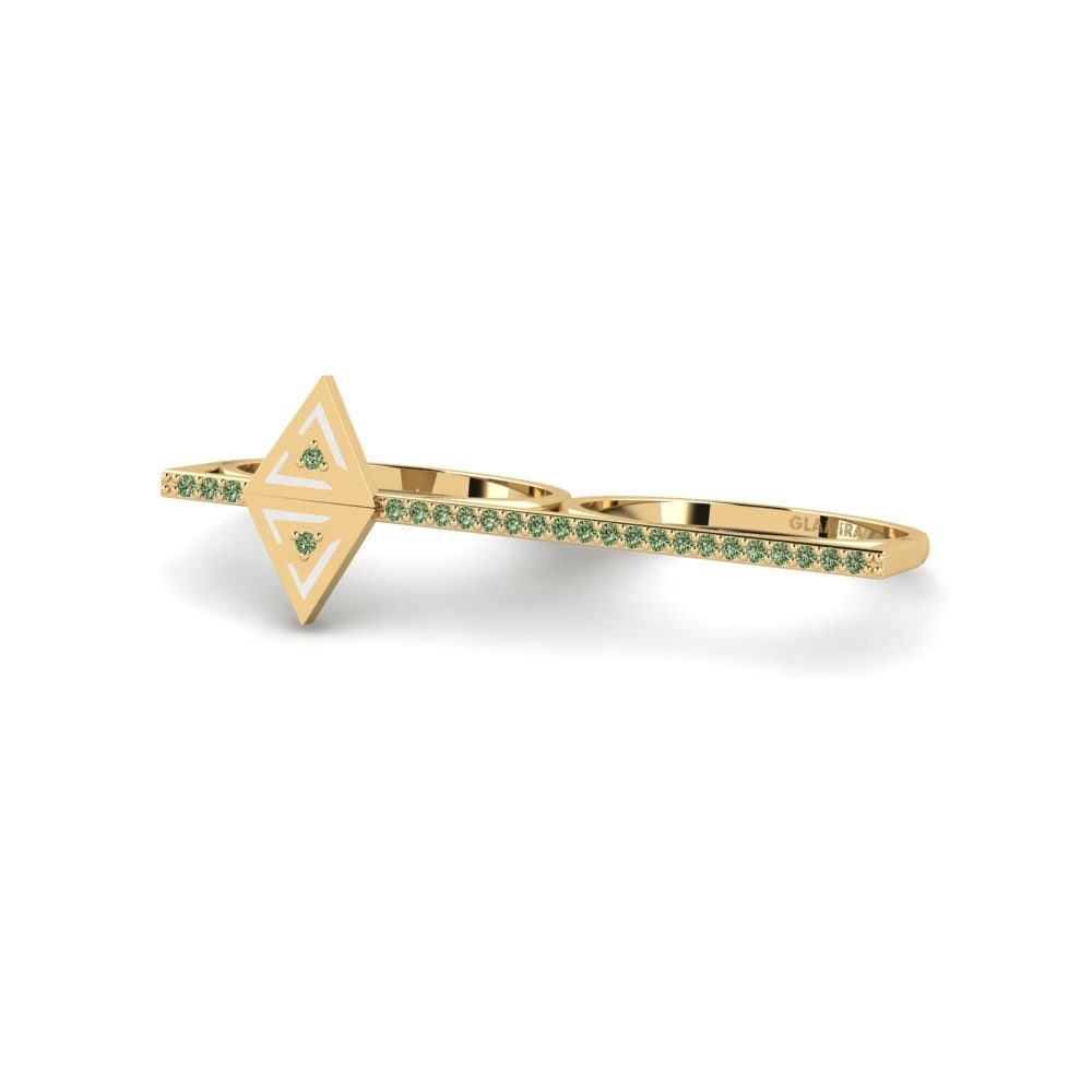 Diamante Verde Anillo Harmonm