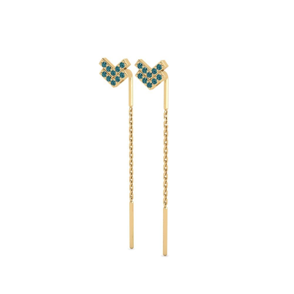 Blue Diamond Women's Earring Inierie