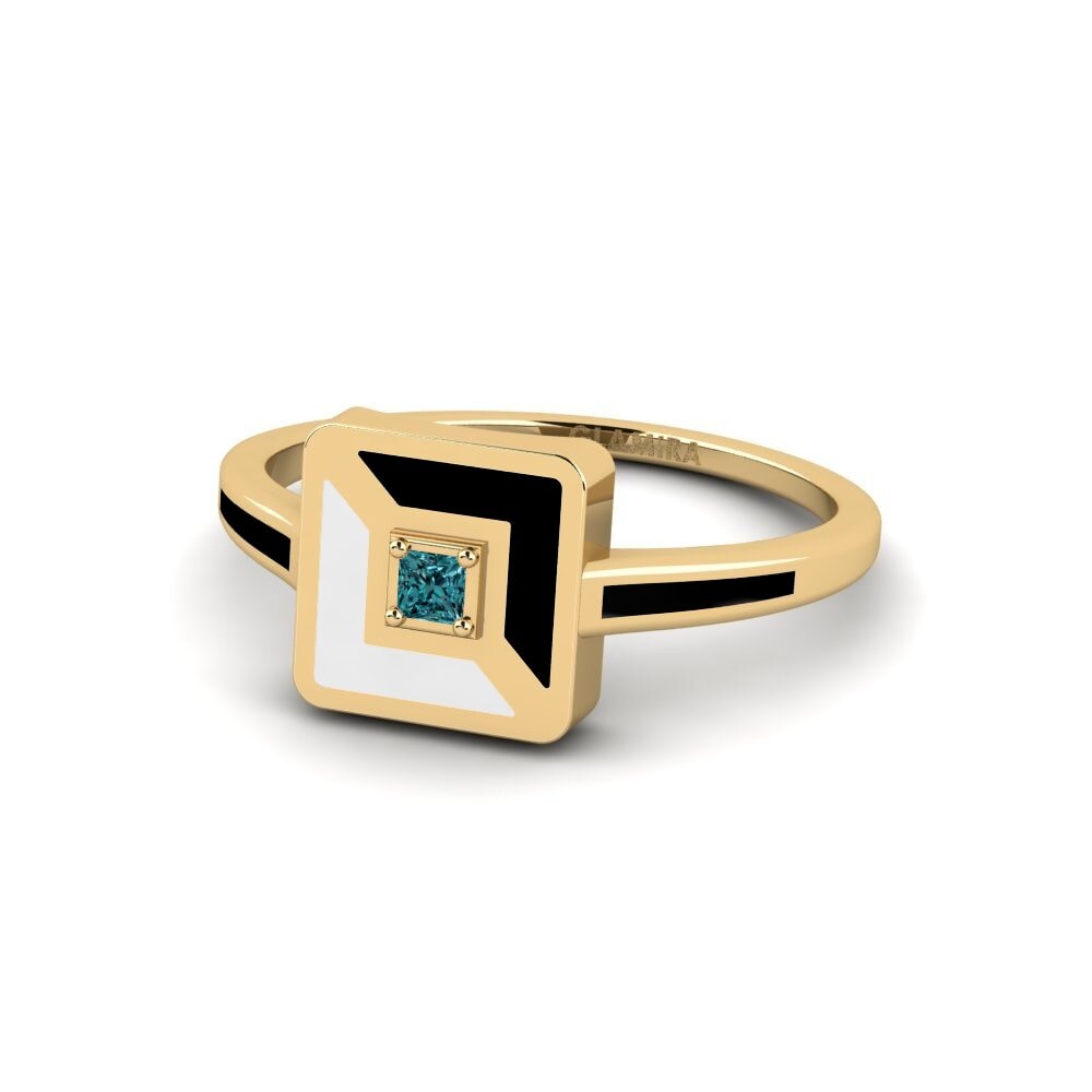 Princess Blue Diamond Ring Kis